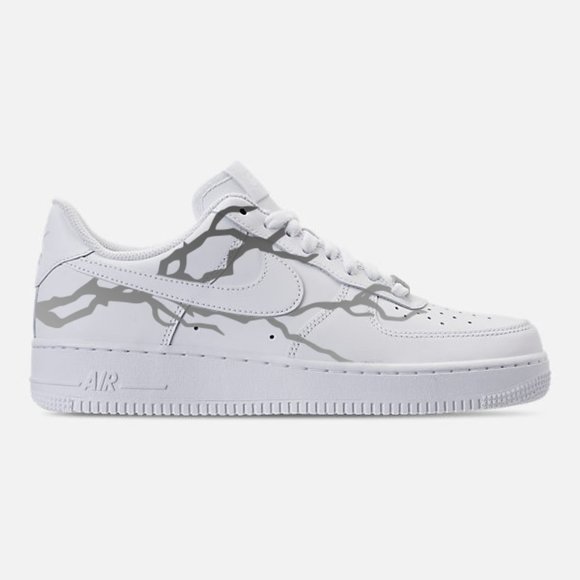 air force 1 with lightning